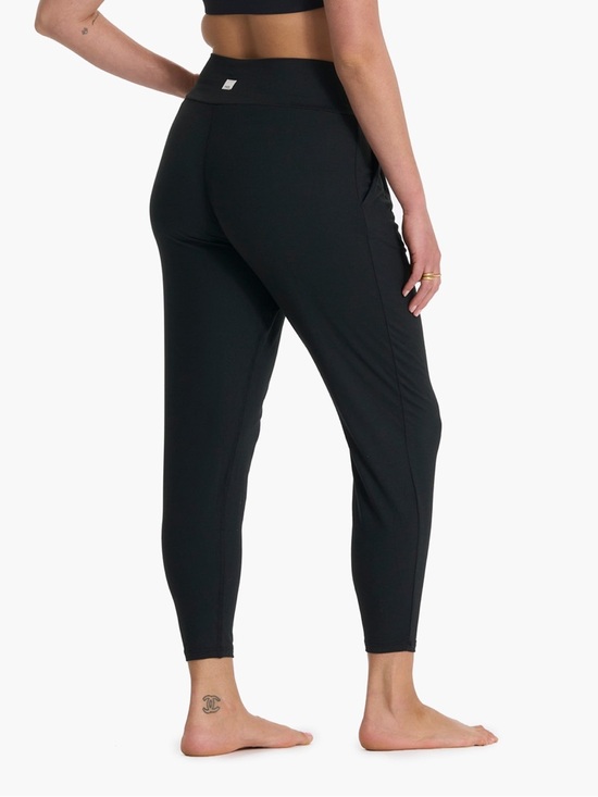 Vuori Pants - Vuori Black High-Rise Lux at Ease Cropped Performance Joggers Small